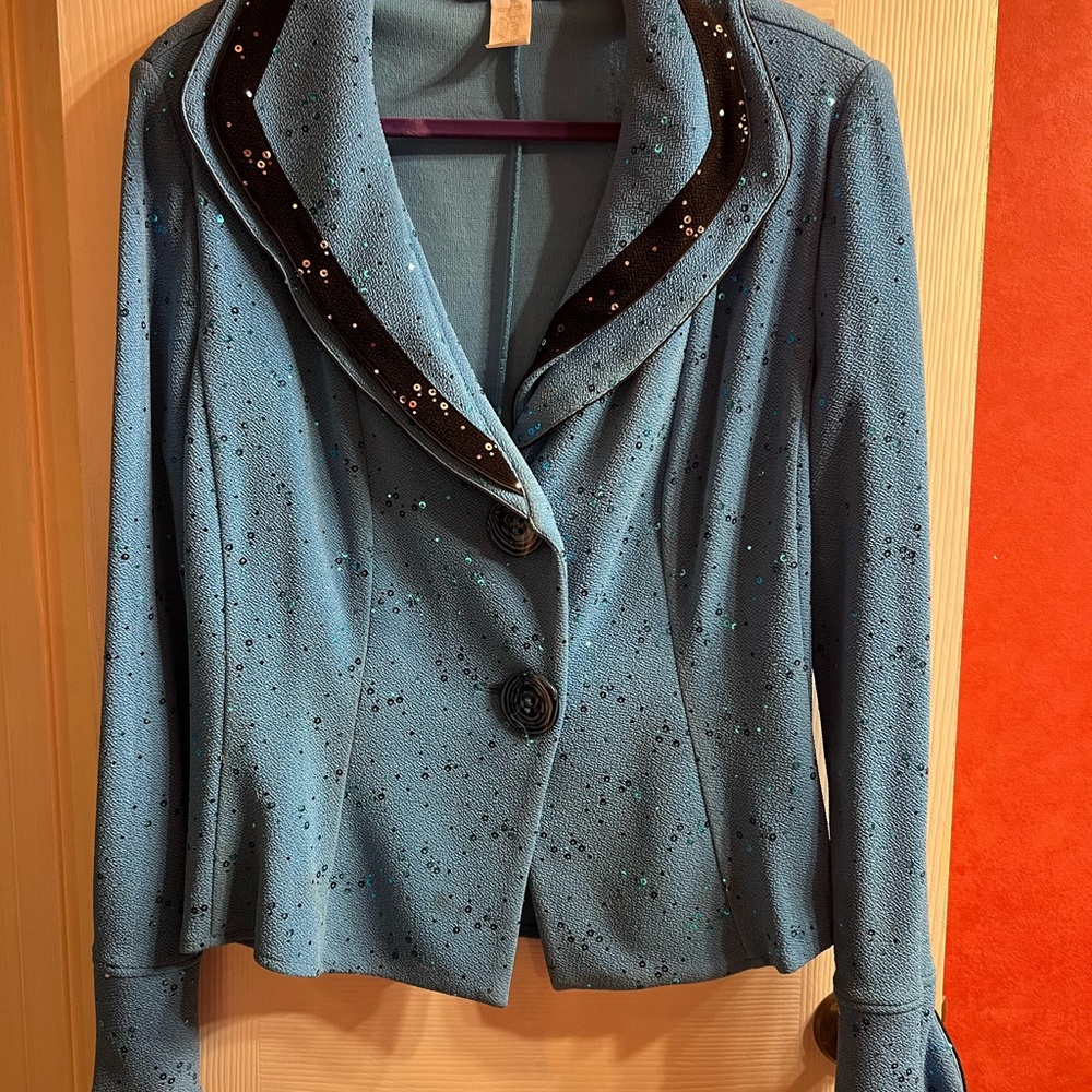 Blue Sequin Women's Jacket